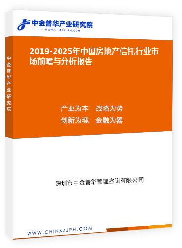 2019-2025年中国房地产信托行业市场前瞻与分析报告