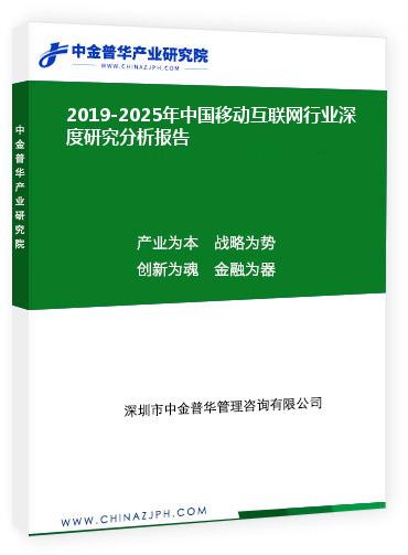 2019-2025年中国移动互联网行业深度研究分析报告