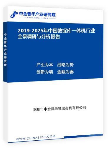 2019-2025年中国数据库一体机行业全景调研与分析报告