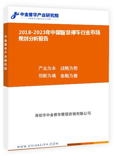 2018-2023年中国智慧停车行业市场规划分析报告