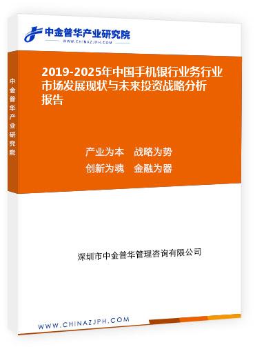 2019-2025年中国手机银行业务行业市场发展现状与未来投资战略分析报告
