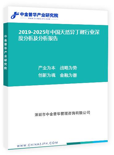 2019-2025年中国天然异丁醛行业深度分析及分析报告