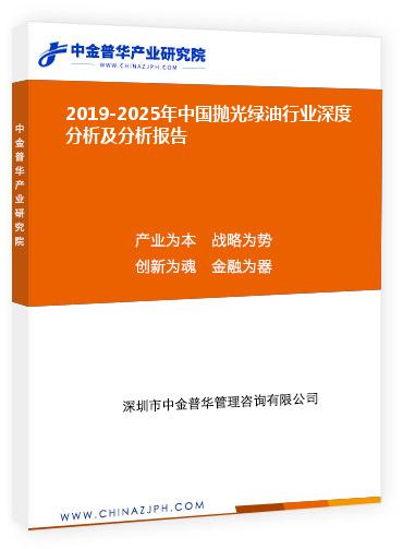 2019-2025年中国抛光绿油行业深度分析及分析报告