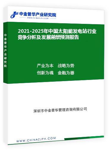 2021-2025年中国太阳能发电站行业竞争分析及发展前景预测报告