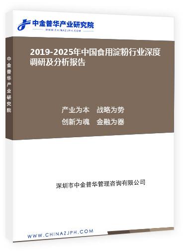 2019-2025年中国食用淀粉行业深度调研及分析报告