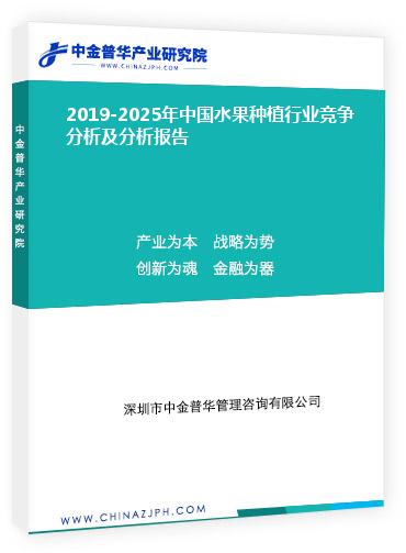 2019-2025年中国水果种植行业竞争分析及分析报告