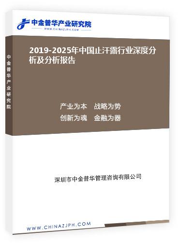 2019-2025年中国止汗露行业深度分析及分析报告