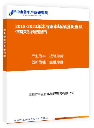 2018-2023年沐浴露市场深度调查及供需关系预测报告